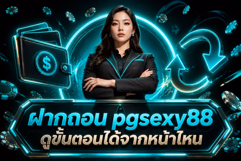 ฝากถอน pgsexy88 ดูขั้นตอนได้จากหน้าไหน